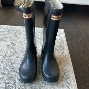 Kids Original Hunter boots in blue/gray size EU 32
